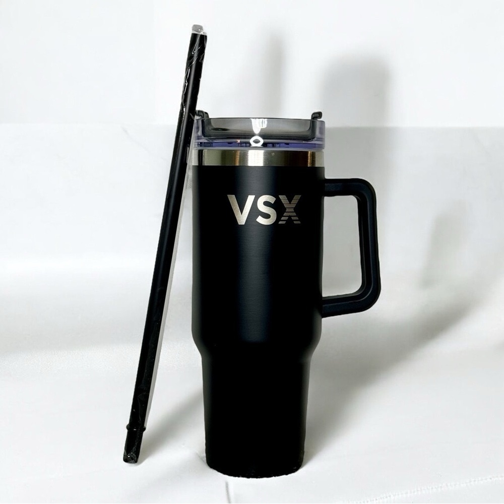 Victoria’s Secret VSX Tumbler Cup 40oz Matte Black NWT